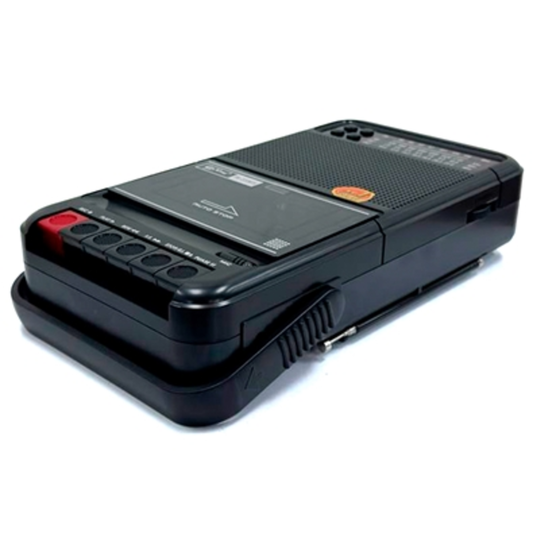 RECHARGEABLE RETRO RADIO W/ CASETTE AND SOLAR