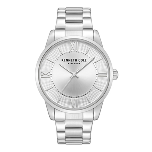 CLASSIC MENS WATCH, SILVER, MENS STANDARD