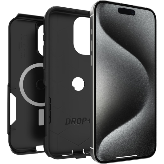 OTTERBOX APPLE IPHONE 15 PRO MAX COMMUTER SERIES CASE FOR MAGSAFE - BLACK