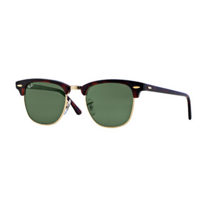 CLUBMASTER UNISEX NON-POLAR SUNGLASSES, TORTOISE/GREEN, 49