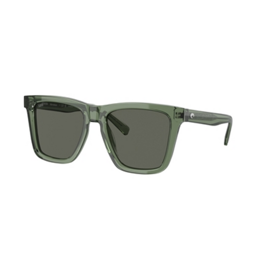 MEN'S SQUARE SUNGLASSES POLARIZED, OLIVE/GREY, 54