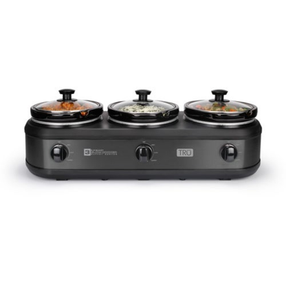 THREE 1.5QT BUFFET SERVER GRAPHITE