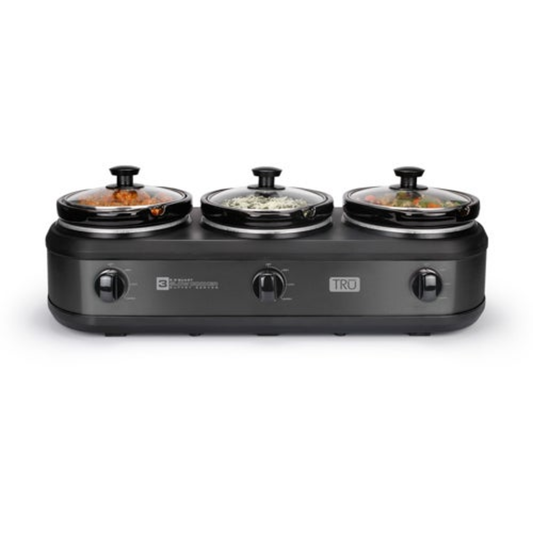 THREE 1.5QT BUFFET SERVER GRAPHITE