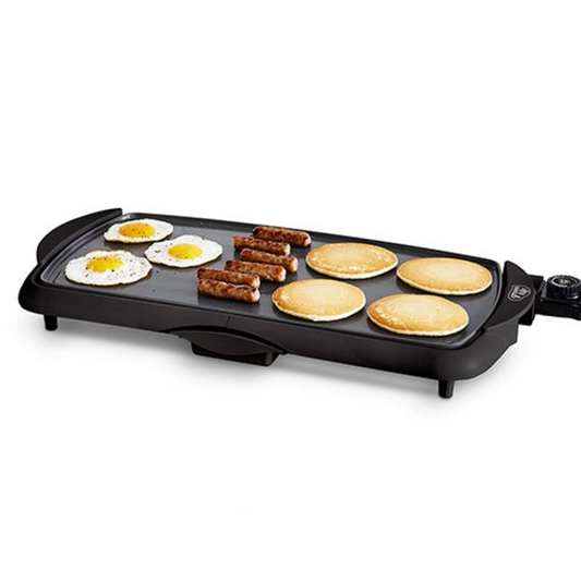 HEALTHY NONSTICK XL ELECTRIC GRIDDLE BLACK