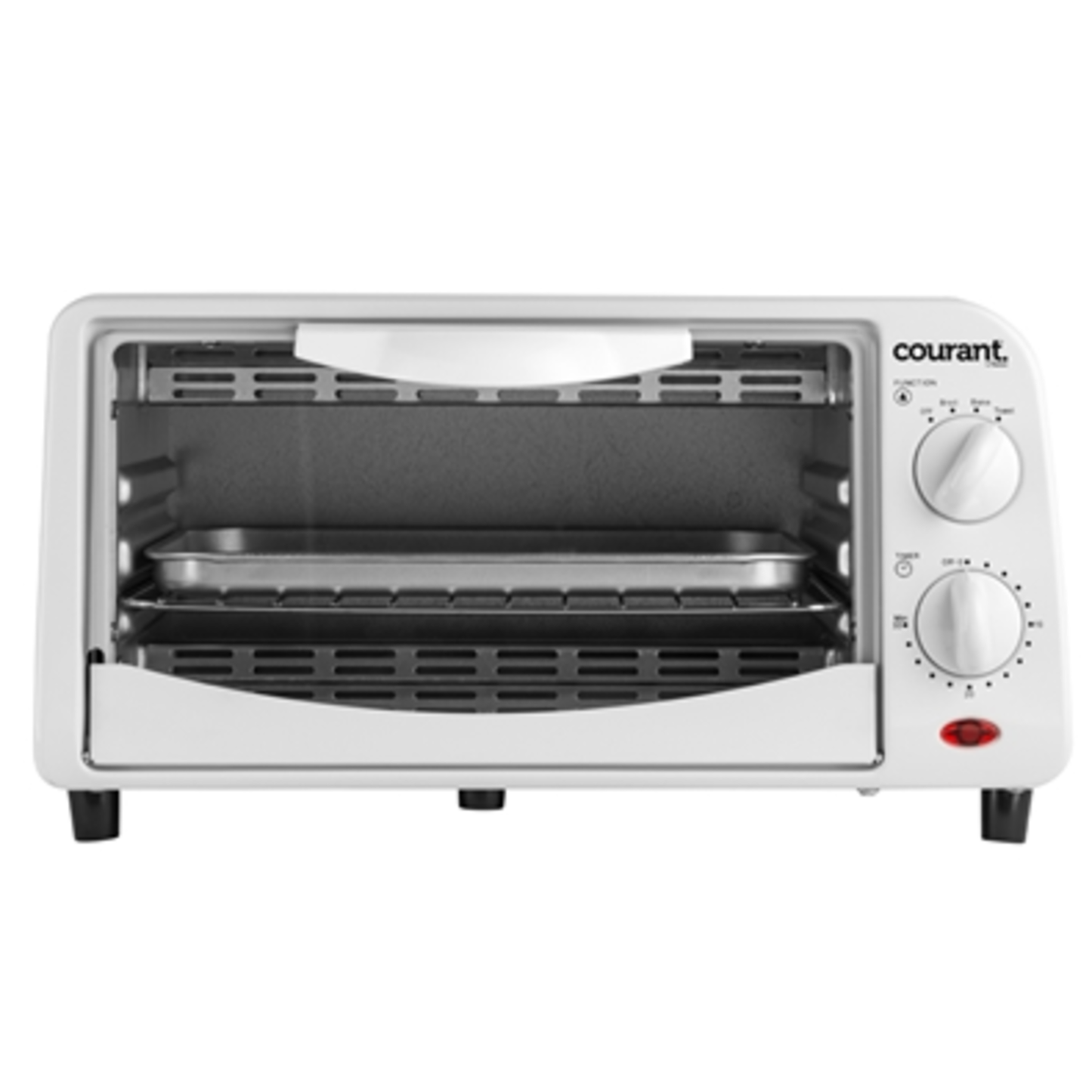 4-SLICE COUNTERTOP TOASTER OVEN, WHITE