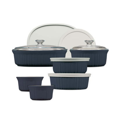 FRENCH COLORS 12PC BAKEWARE SET FRENCH NAVY