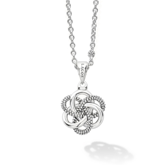 LOVE KNOT STERLING SILVER PENDANT