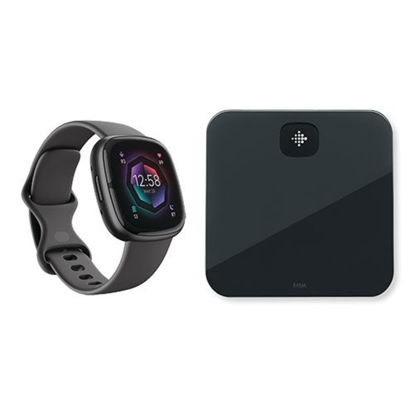 SENSE HEALTH SMARTWATCH W/ ARIA AIR SMART SCALE BLACK/CARBON