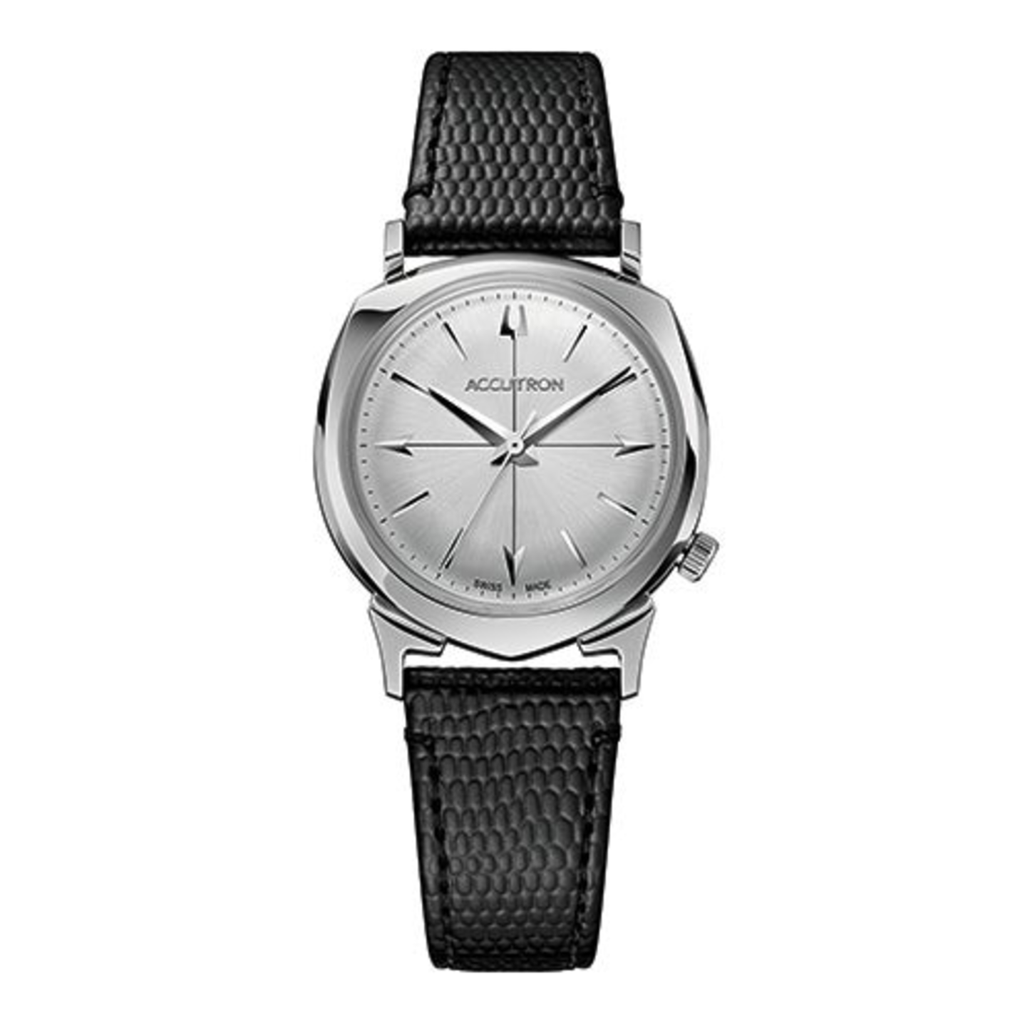 UNISEX LEGACY AUTOMATIC 505 CASE BLACK LEATHER STRAP SILVER DIAL