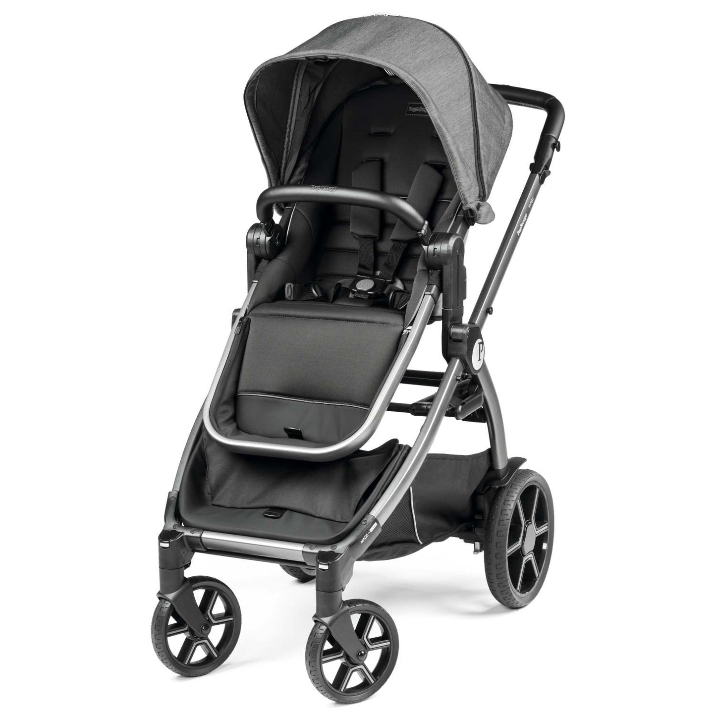 YPSI SINGLE TO DOUBLE STROLLER W/ REVERSIBLE SEAT MERCURY