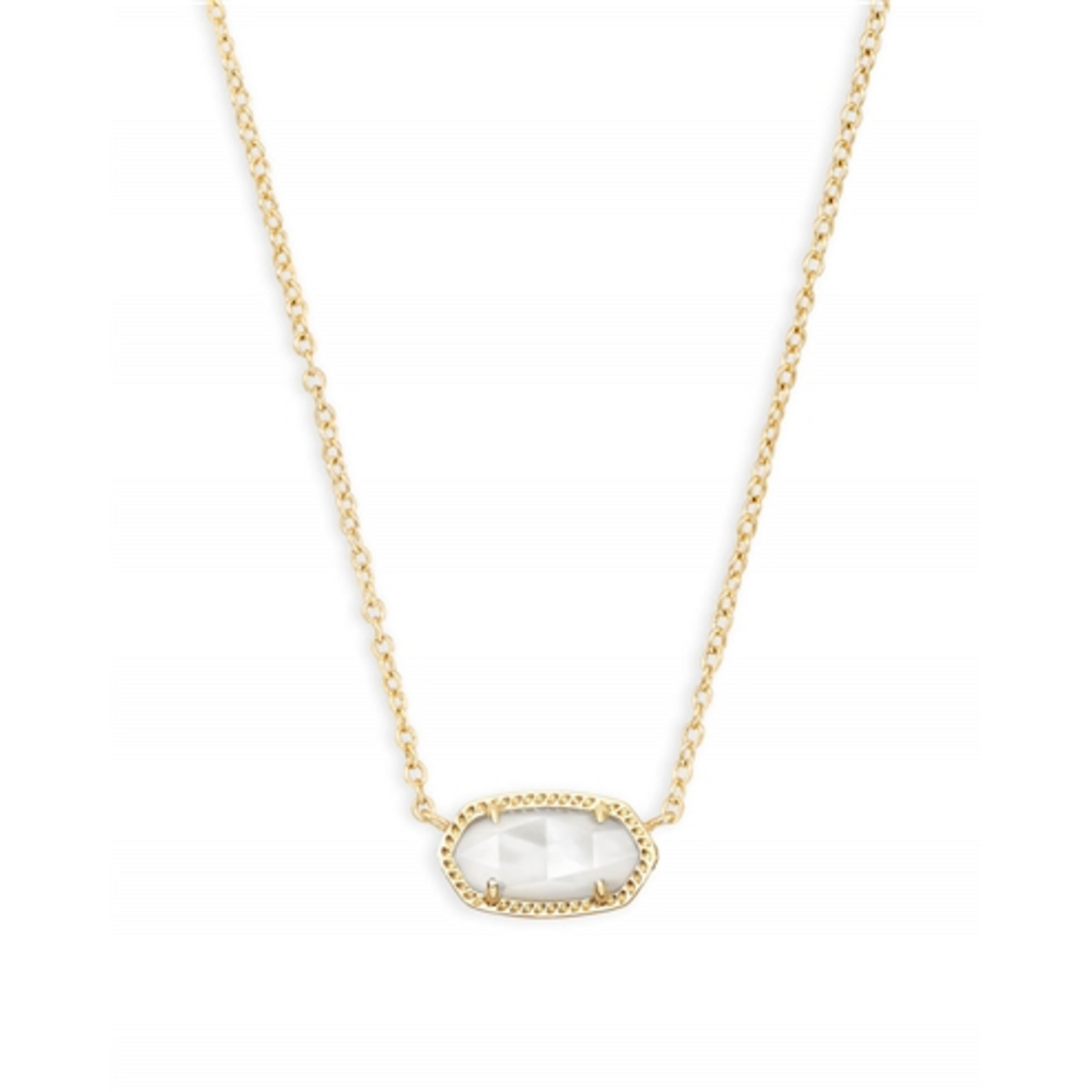 ELISA NECKLACE, GOLD/IVORY MOP