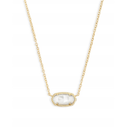 ELISA NECKLACE, GOLD/IVORY MOP