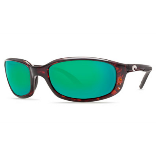 BRINE MEN'S SUNGLASSES POLARIZED, TORTOISE/GREEN