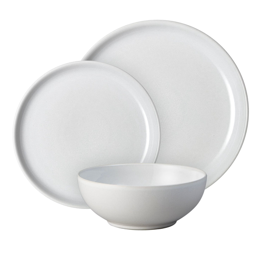 DENBY ELEMENTS STONE WHITE 12PC DINNERWARE SET