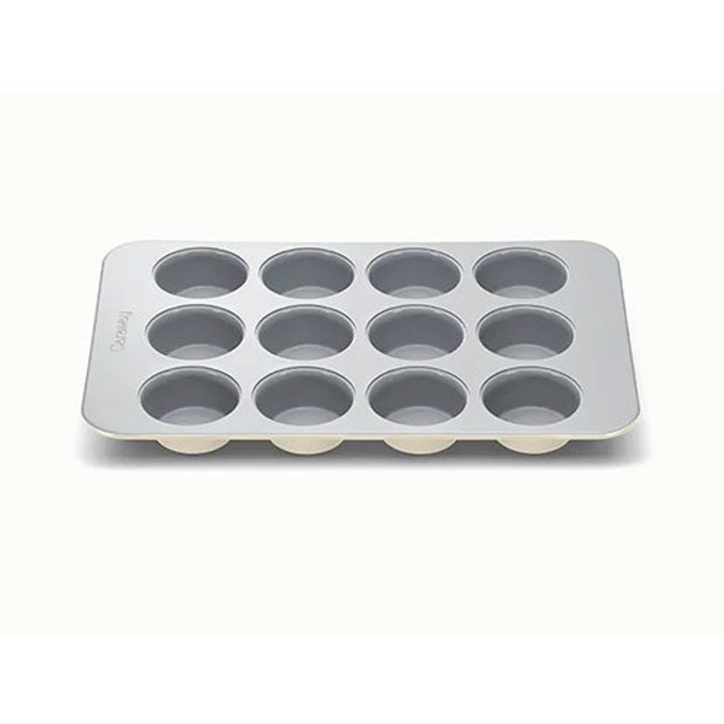 12 CUP NONSTICK CERAMIC MUFFIN PAN CREAM