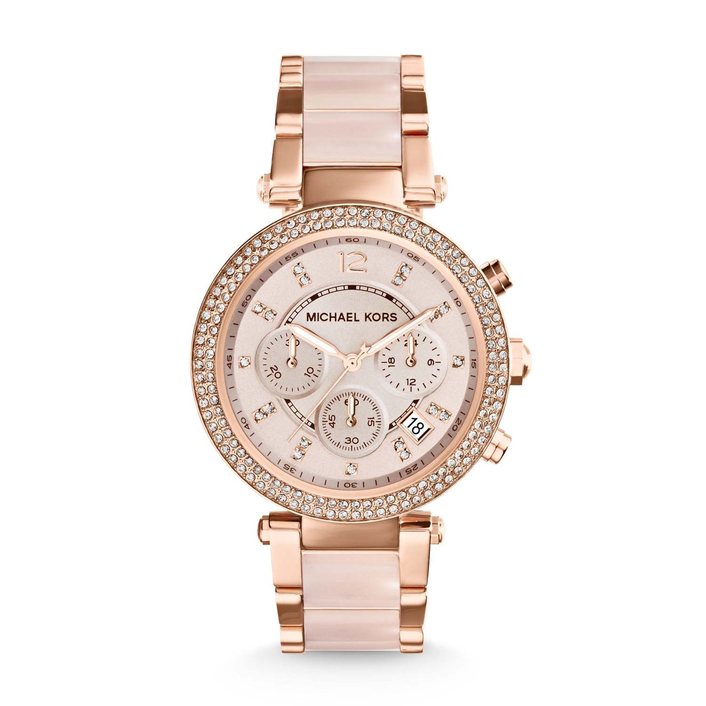 LADIES PARKER ROSE GOLD-TONE SS WATCH ROSE-GOLD DIAL