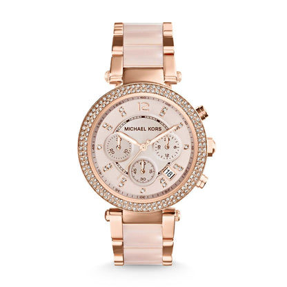 LADIES PARKER ROSE GOLD-TONE SS WATCH ROSE-GOLD DIAL