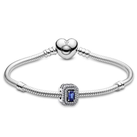 BLUE SPARKLING BRACELET, 7.5"