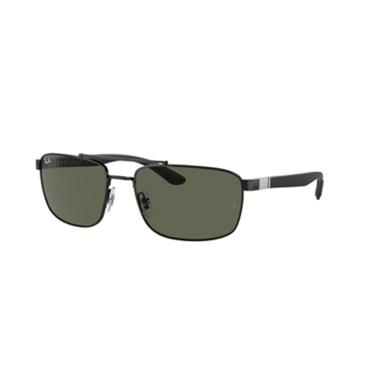 MEN'S NON-POLARIZED SUNGLASSES, BLACK/GREEN, 60