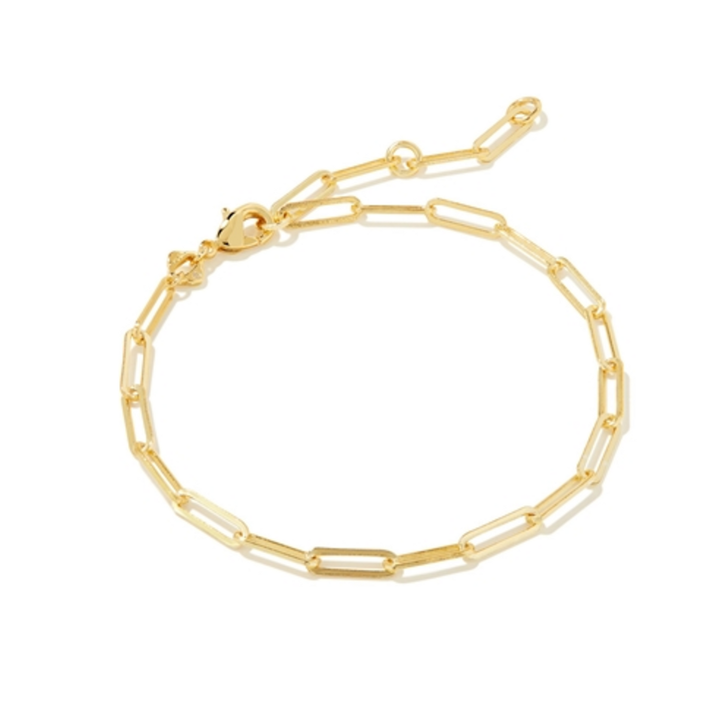 COURTNEY PAPERCLIP BRACELET, GOLD