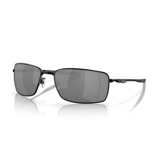 SQUARE WIRE SUNGLASSES, POLISHED BLACK