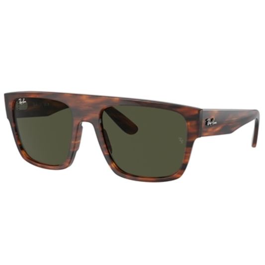 DRIFTER UNISEX NON-POLARIZED SUNGLASSES, HAVANA/GREEN, 57