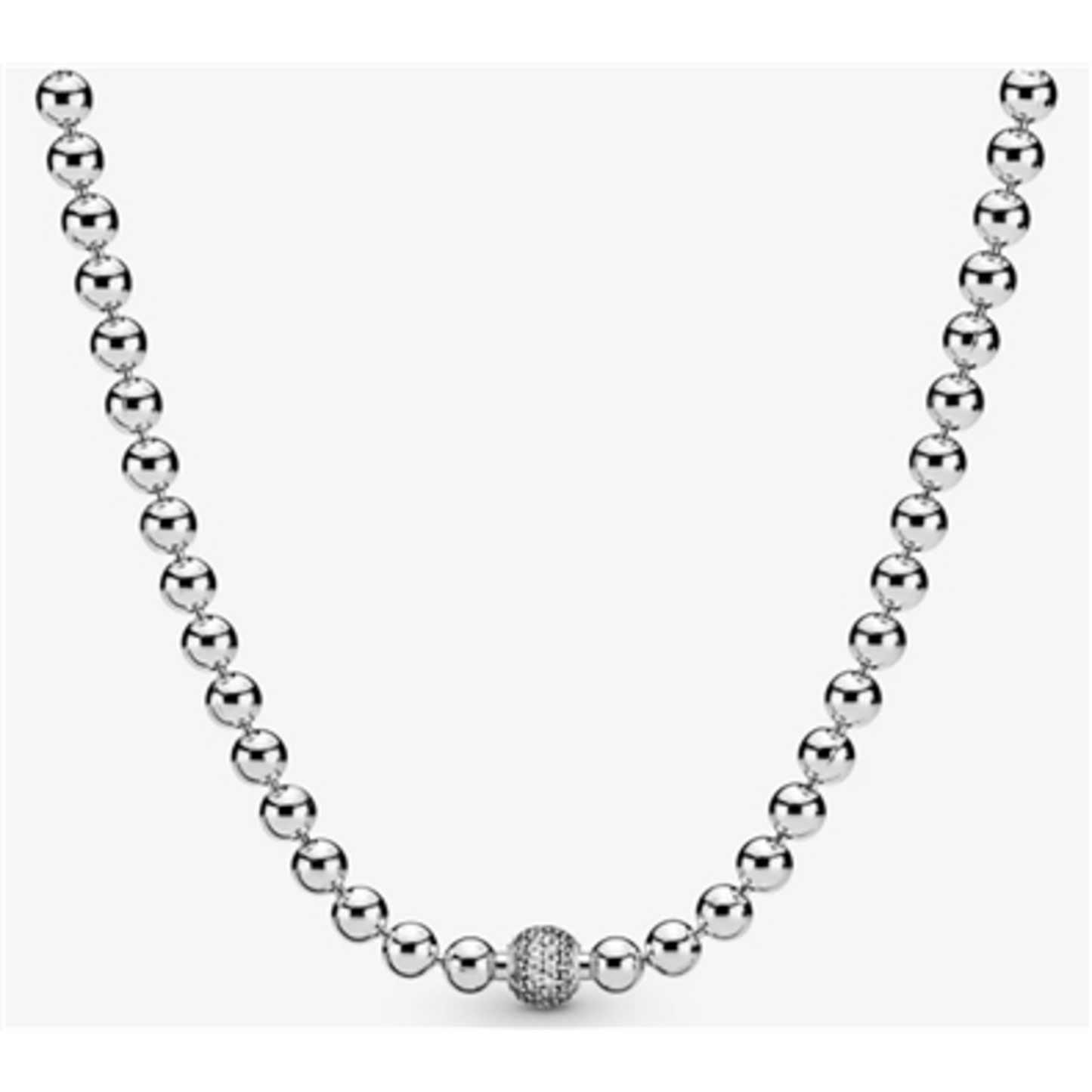 BEADS  AND  PAVE NECKLACE, 45
