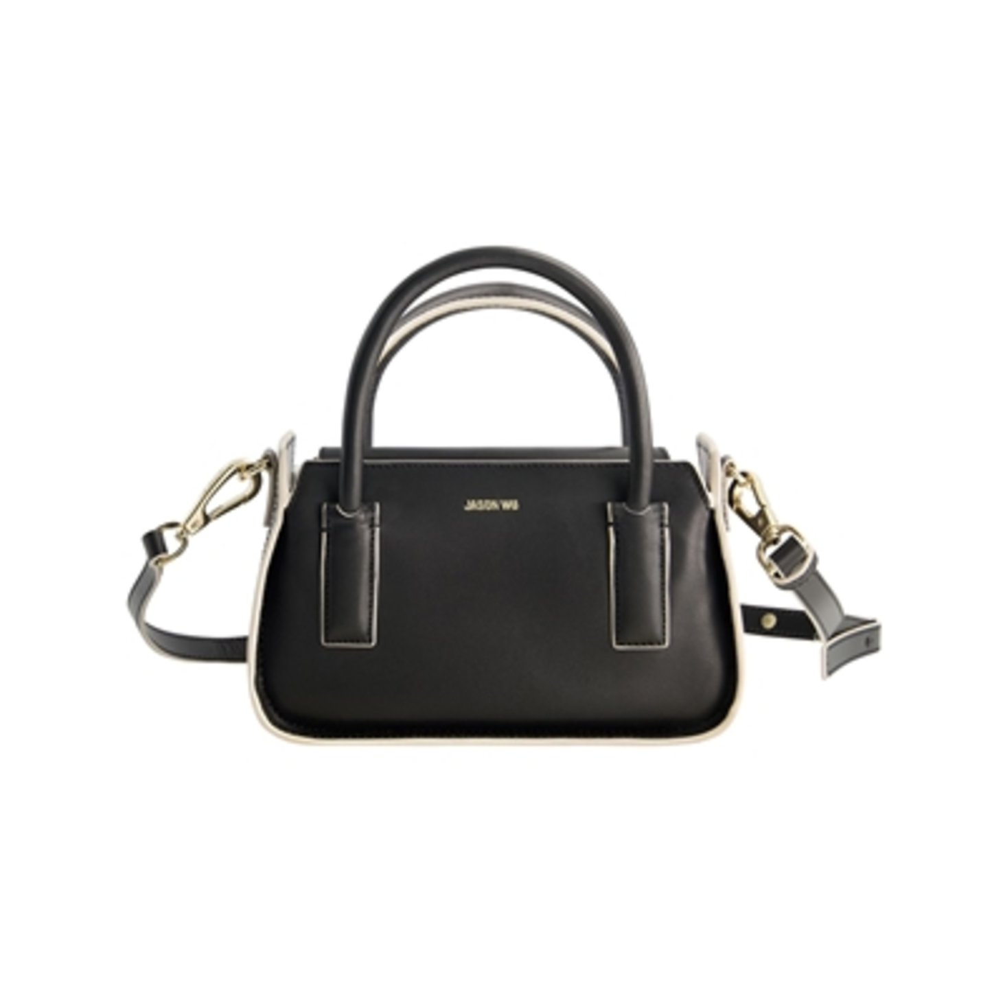 STRUCTURED MINI TOTE, BLACK