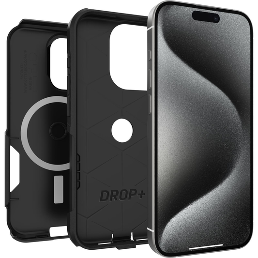 OTTERBOX APPLE IPHONE 15 PRO COMMUTER SERIES CASE FOR MAGSAFE - BLACK