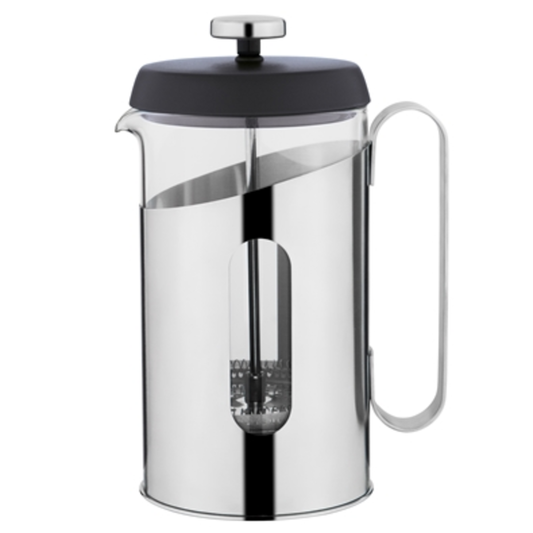 STAINLESS STEEL COFFEE/TEA FRENCH PRESS, 0.85 QT