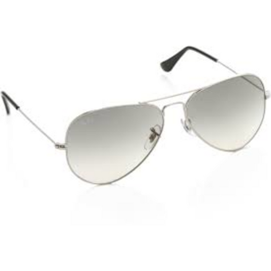 AVIATOR UNISEX NON-POLAR SUNGLASSES, SILVER, 58