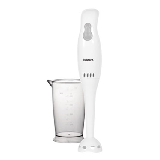 COURANT 200W HAND BLENDER W/CUP-WHITE, WHITE