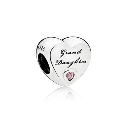 GRANDDAUGHTER'S LOVE  CHARM, STERLING SILVER