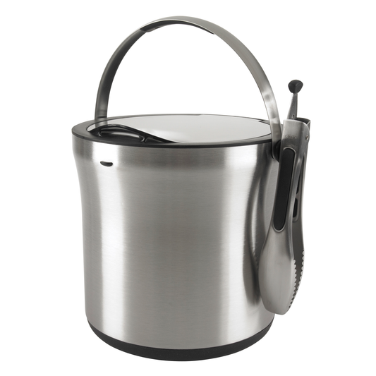 OXO STEEL ICE BUCKET AND TONGS SET