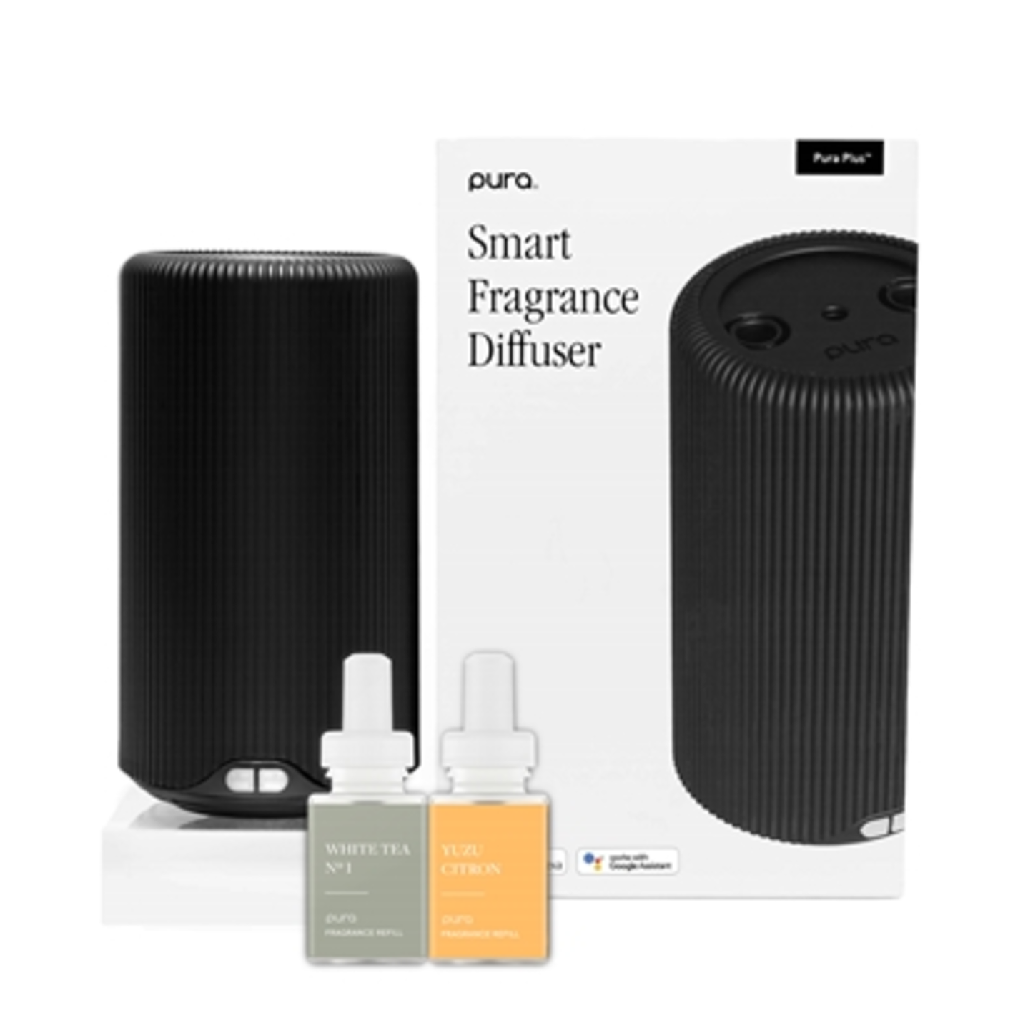 PURA PLUS SMART DIFFUSER SET, BLACK, 3 PIECES
