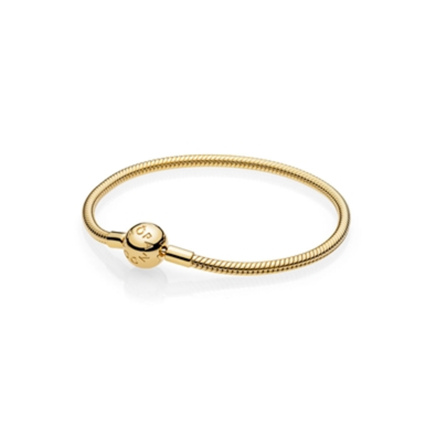 MOMENTS SNAKE CHAIN GOLD PLATED BRACELET, 8.3"