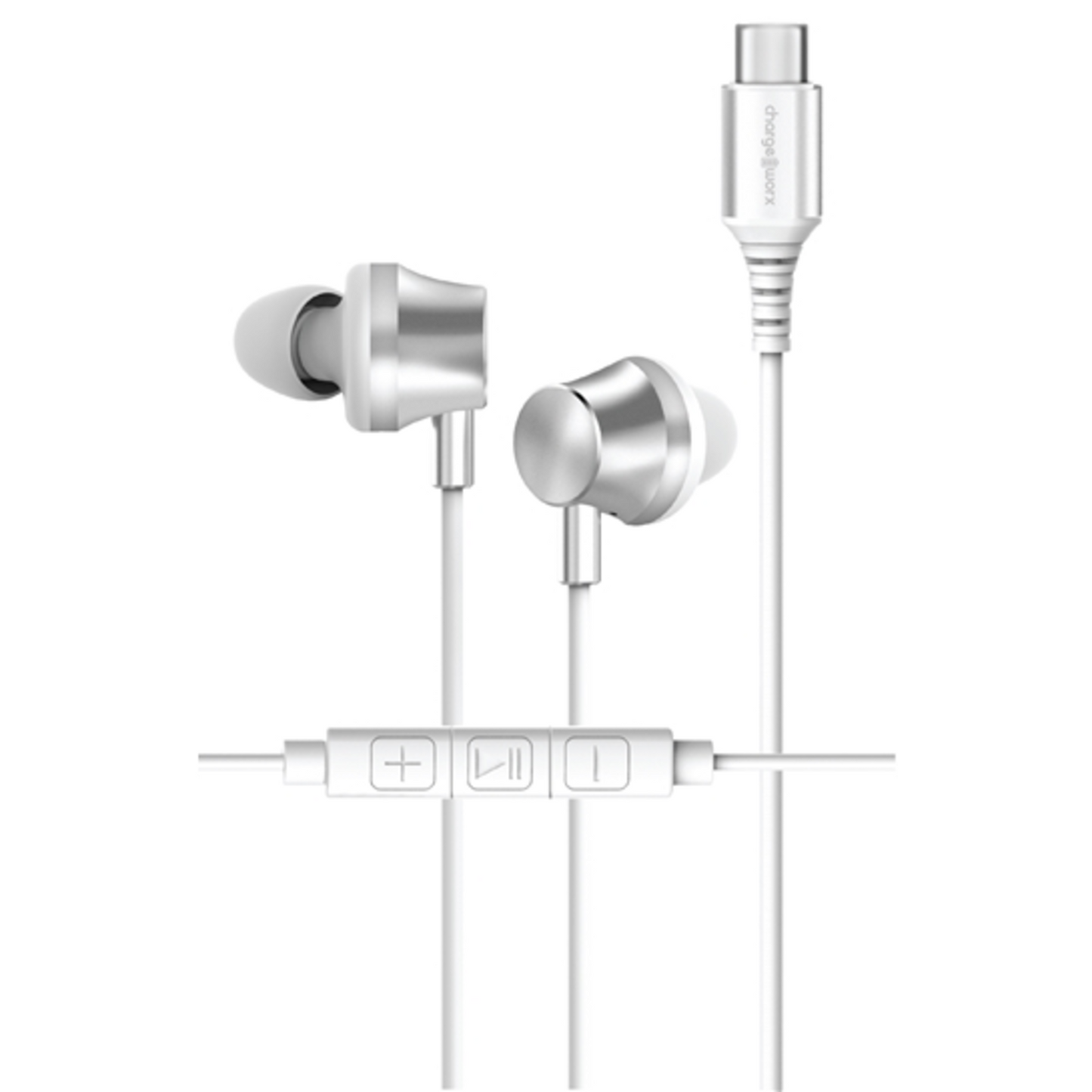 EARBUDS WITH USB-C CONNECTOR, SILVER
