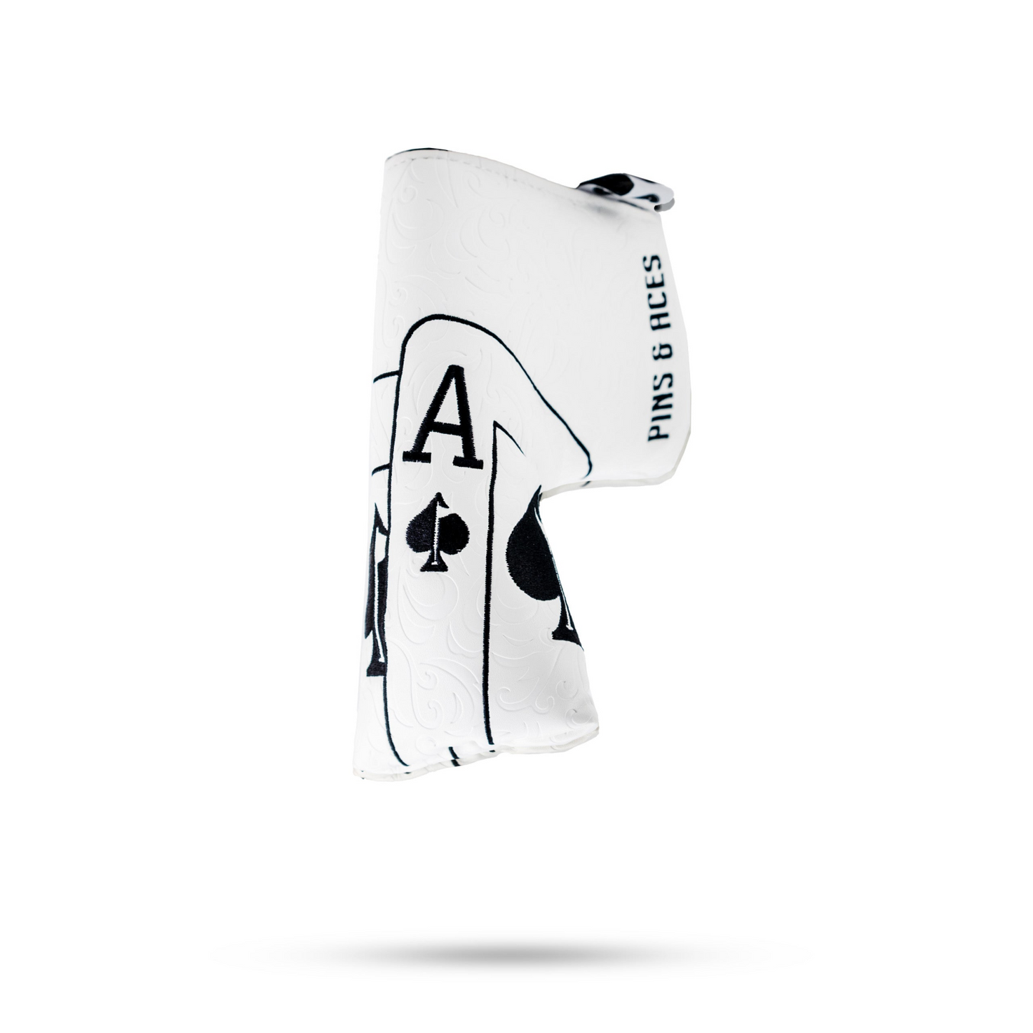 WHITE OUT ACE OF SPADES - BLADE PUTTER COVER