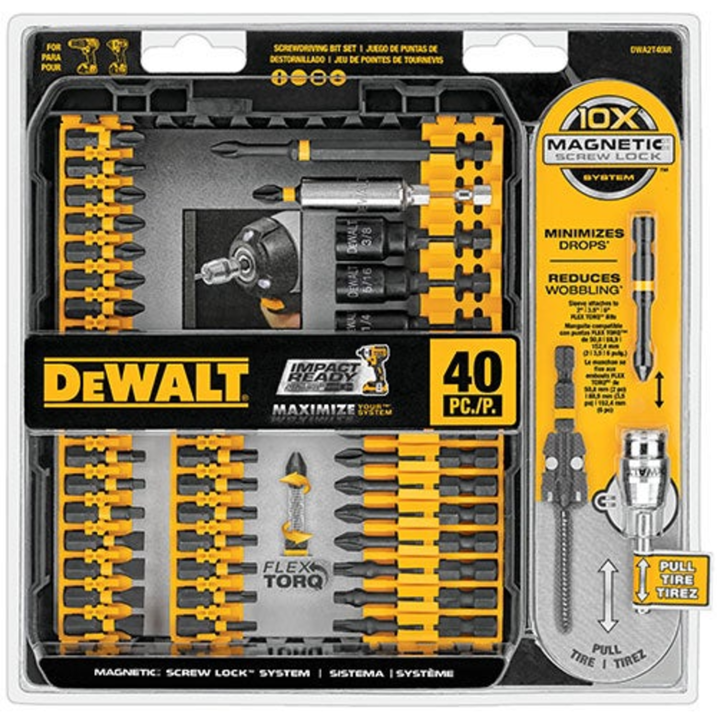 40PC IMPACT READY SCREWDRIVING BIT SET