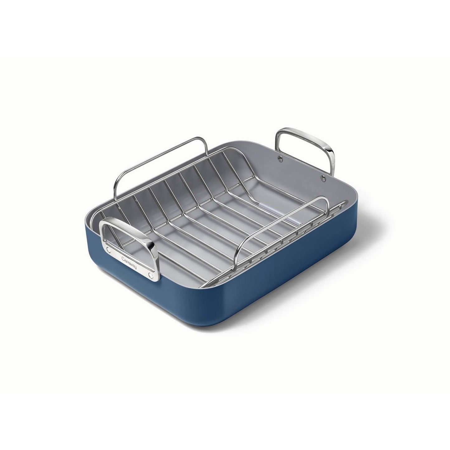 ROASTING PAN W/ RACK NAVY
