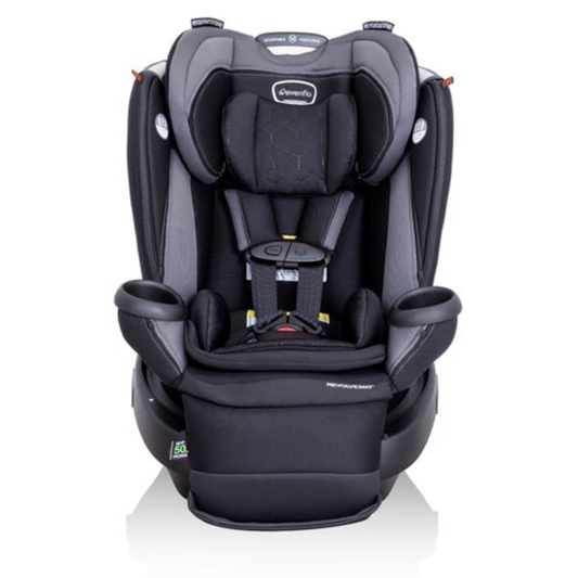 REVOLVE360 EXTEND ROTATIONAL CAR SEAT W/ QUICK CLEAN COVER REVERE GRAY