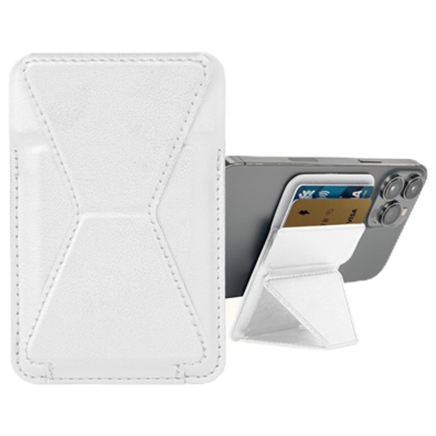 MAGSAFE CREDIT CARD HOLDER W/ STAND, WHITE
