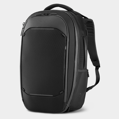 Nomatic Black Travel Backpack 32L Front Angle View
