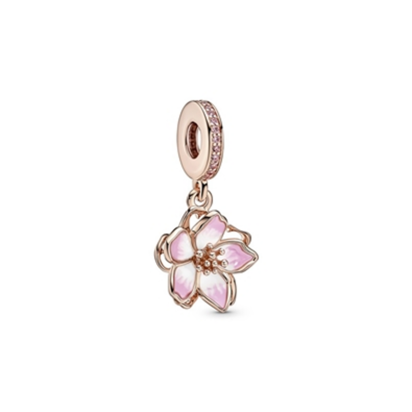 MOVABLE CHERRY BLOSSOM 14K ROSE GOLD-PLATED D