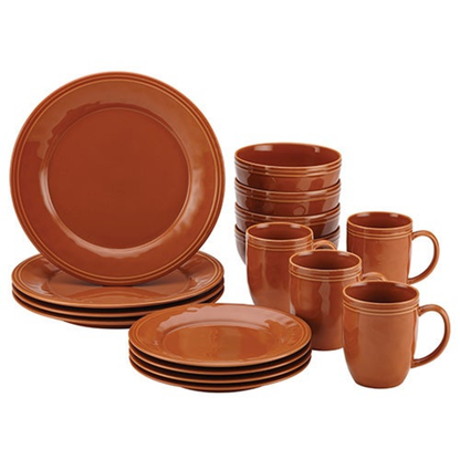 CUCINA 16PC DINNERWARE SET PUMPKIN ORANGE