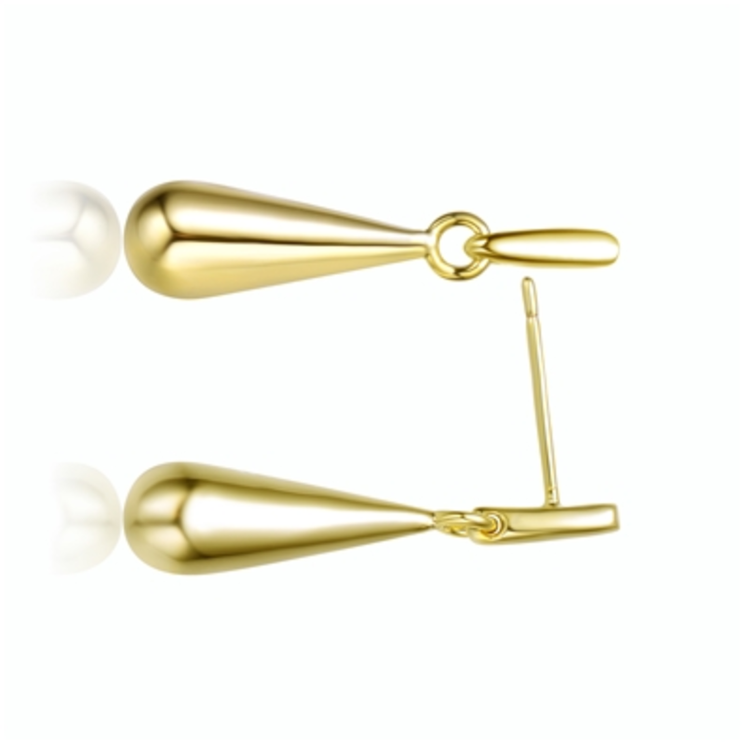14K GOLD GRACEFUL DROP EARRINGS, GOLD