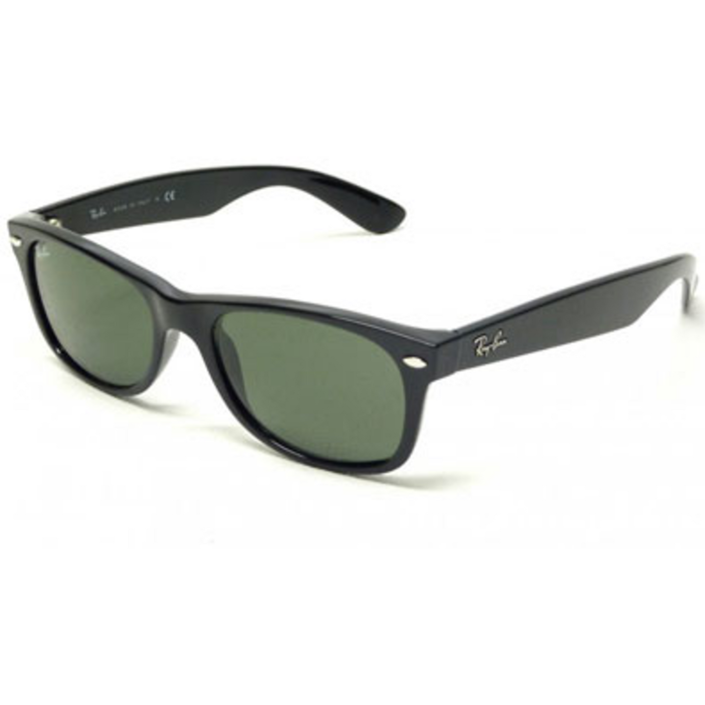 NEW WAYFARER NON-POLARIZED SUNGLASSES, BLACK/CRYSTAL GREEN, 52