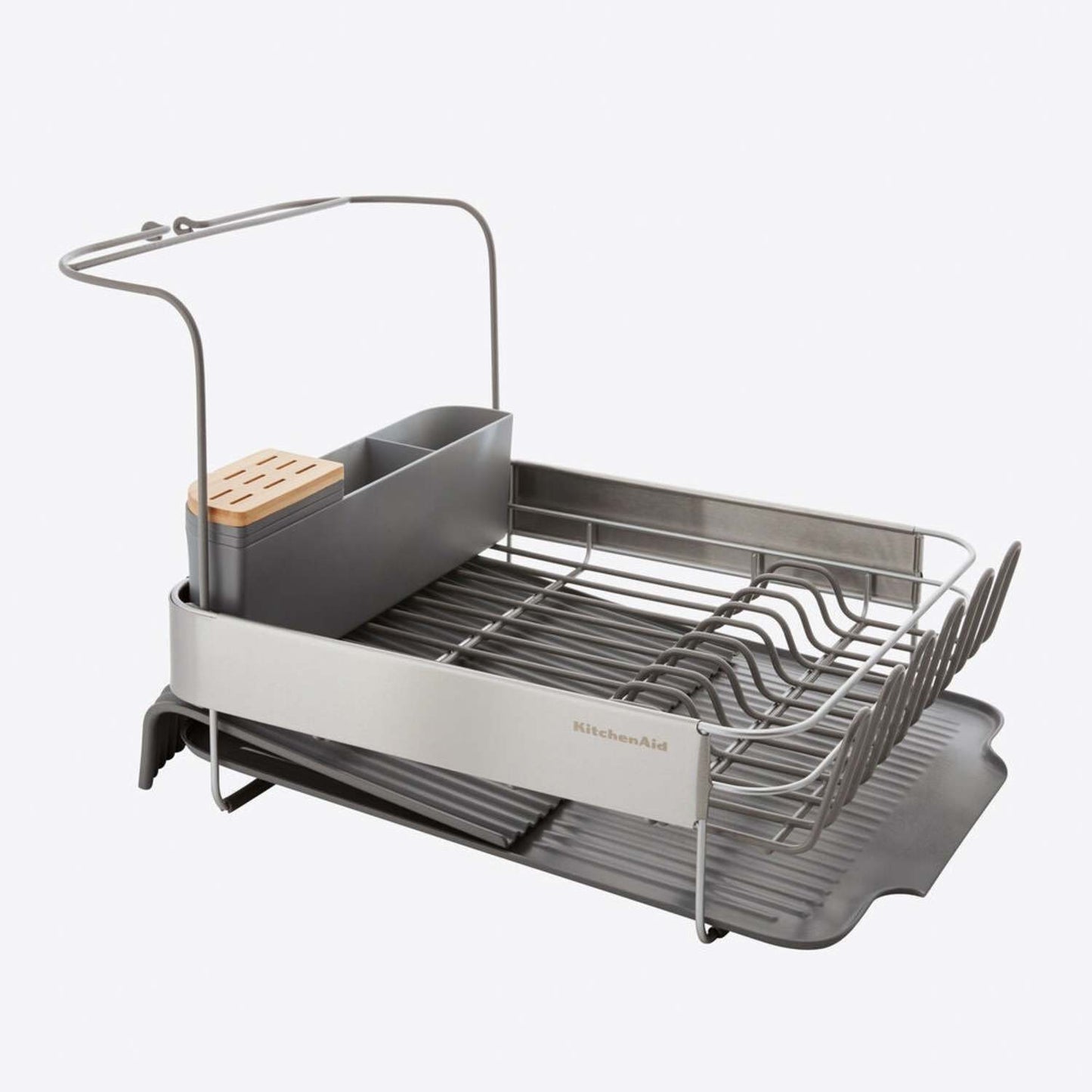 FULL SIZE EXPANDABLE DISH DRYING RACK STAINLESS STEEL