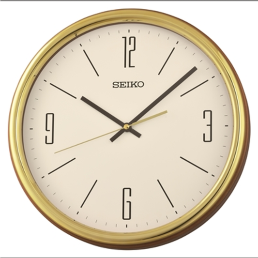 REMINGTON WALL CLOCK, GOLD