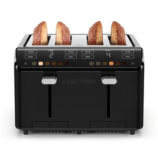 SMART-TOUCH DIGITAL TOASTER, BLACK, 4 SLICE